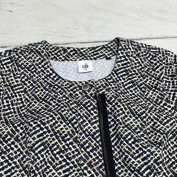 CAbi Jacket Blazer Cliffside Moto Zipper Size Medium - Picture 10 of 14